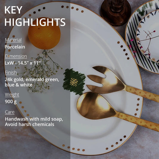 Key highlights of serving platter 