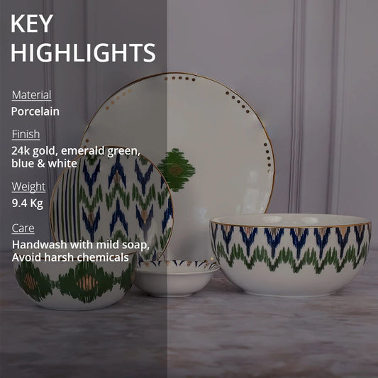 Key highlights of porcelain dinnerware