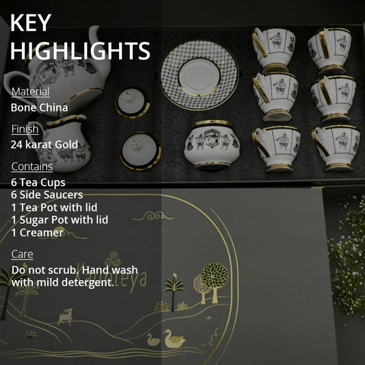 Key highlights of byah ceramic tea set