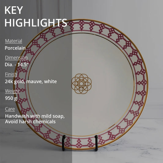 Key highlights of porcelain platter