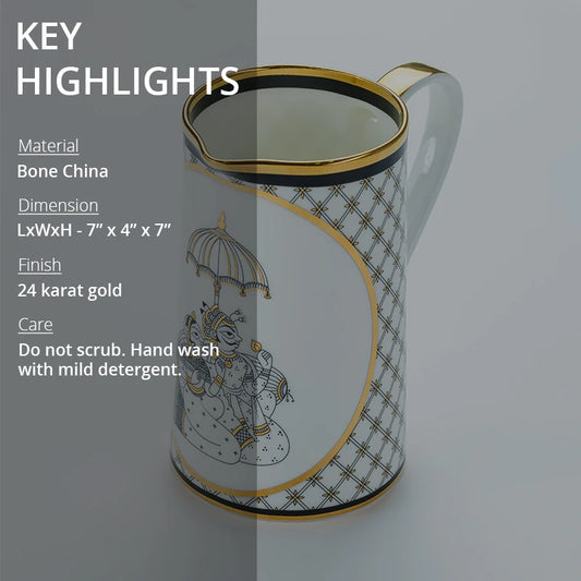 Key highlights of bone china jug