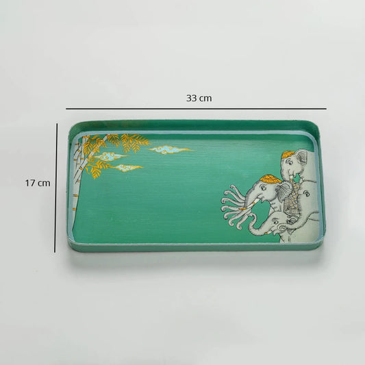 Dimension of Handpainted serving tray
