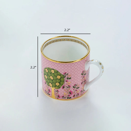 Dimension of Modern tea cup 