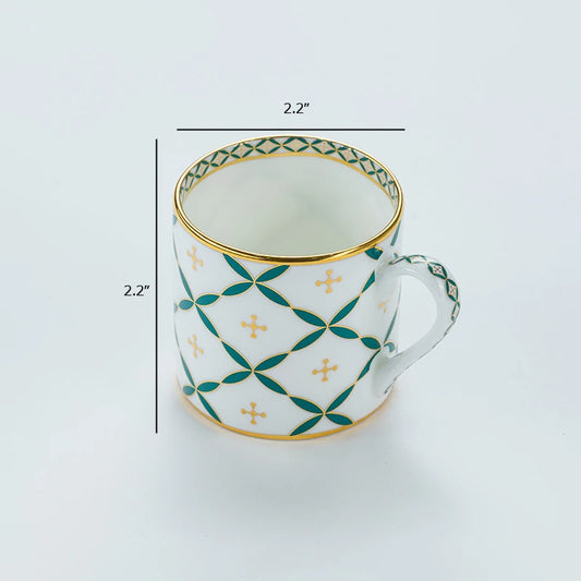 Dimension of Bone china tea cup