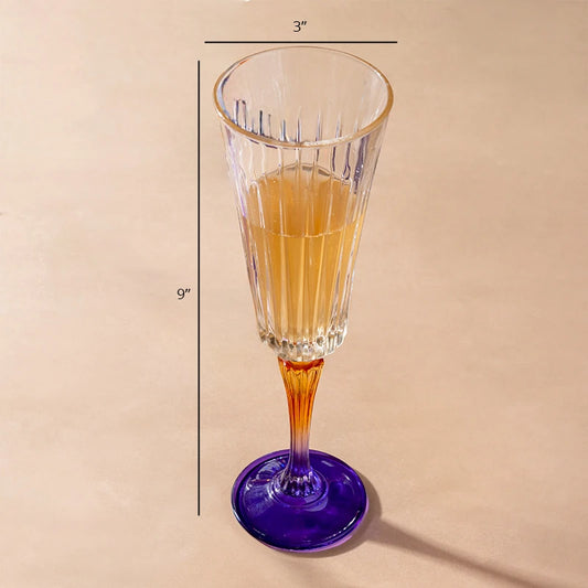 Dimension of champagne glass