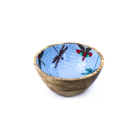 Dragon Fly Wooden Salad Bowl