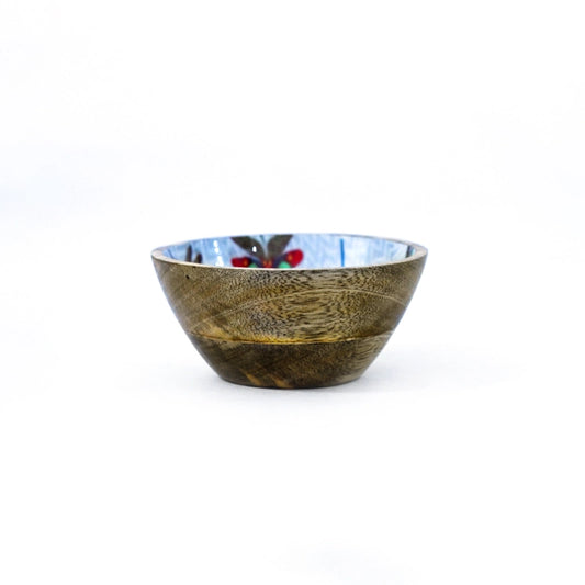 Dragon Fly Wooden Salad Serving Bowl