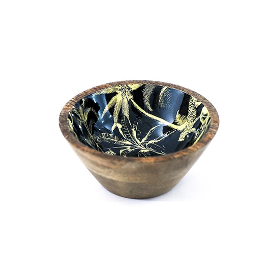 Golden Cheetah Wood Bowl