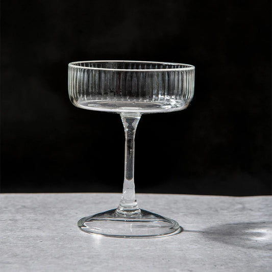 Cocktail glass with wide bowl