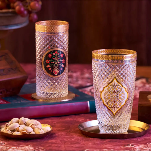 Luxury Drinkware glasses with 24k gold plated
