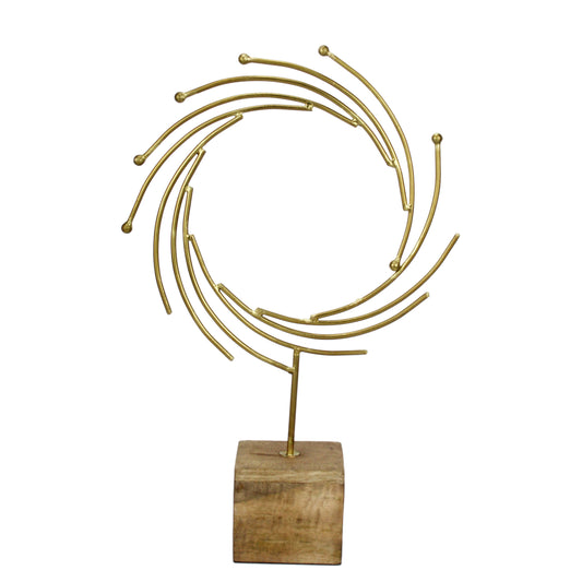 Maison Modern Radiant Lines Gold Décor Sculpture