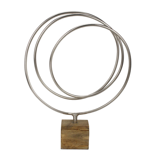 Maison Modern Radiant Silver Loop Sculpture