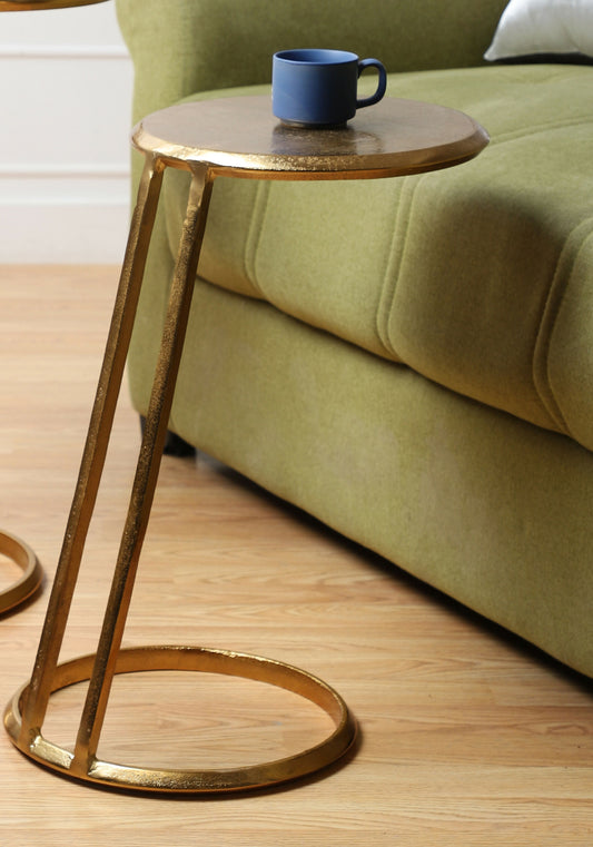 Slanted Nesting Tables by De Maison Decor in Gold & Black Finishes- 52-972-49 & 52-972-61
