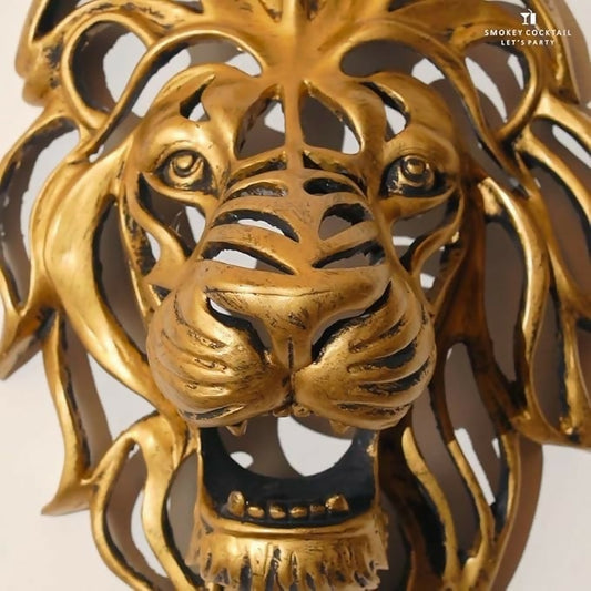 Resin Lion Head Sculpture Wall Décor | Resin Art | 3d Wall Sculpture | House Warming Bedroom Living Room Office Restaurant Decoration