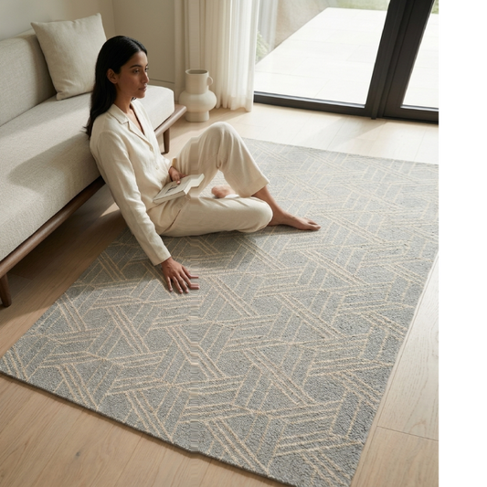 Fractal Shapes Rug by Savi Decor