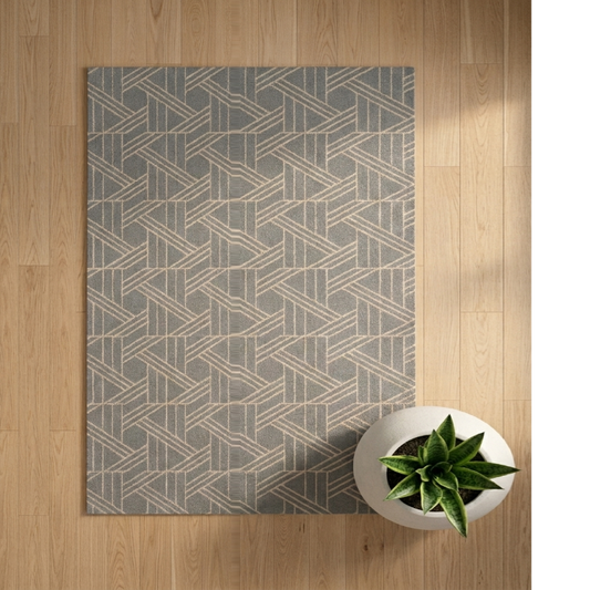 Fractal Shapes Rug by Savi Decor