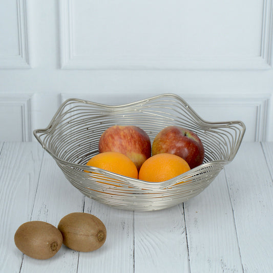 Maison Modern Radiant Silver Star Fruit basket