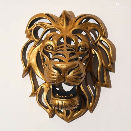 Resin Lion Head Sculpture Wall Décor | Resin Art | 3d Wall Sculpture | House Warming Bedroom Living Room Office Restaurant Decoration