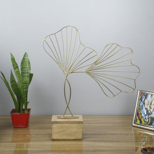 Maison Modern Flora Gold Leaves Sculpture