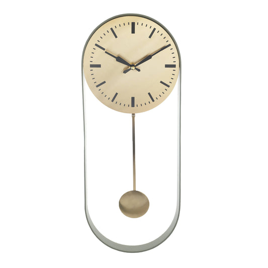 61-128-51-G Noir Pendulum Green Wall Clock