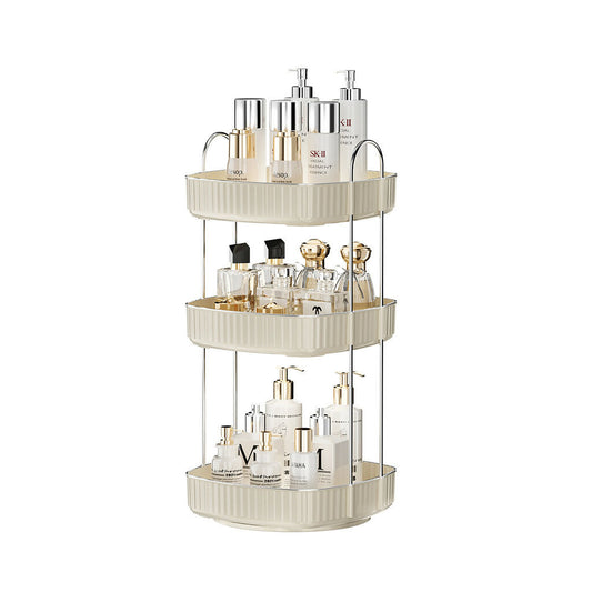 Square Rotating Makeup Organizer two tier