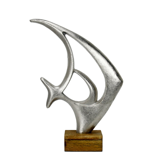 Silver Finish Fish Figurine