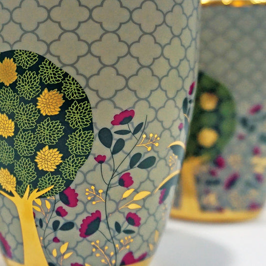 Coffee Mug with Intricate Pichwai Art