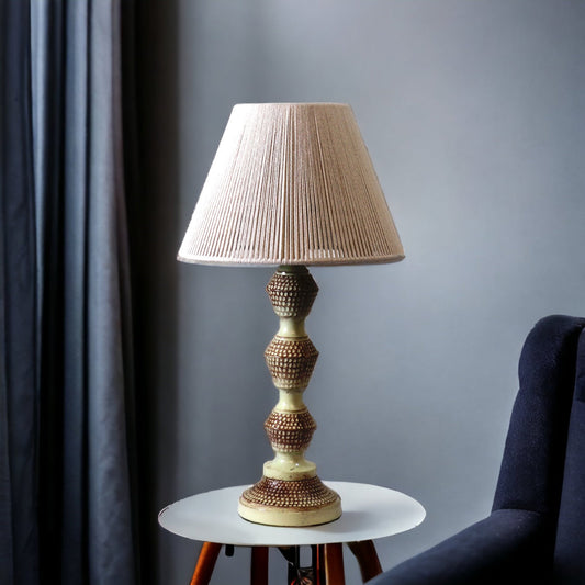 Knoxx Bedside Table Lamp by Home Blitz | Handcrafted Desk Lamp | Lamp for Bedroom & Side Table