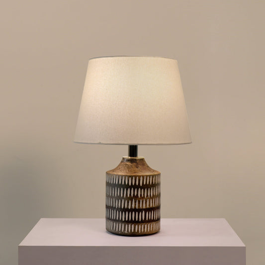 Linen fabrix shade lamp