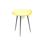 Yellow decorative table for bedroom