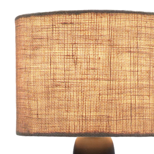 Table Lamp with Jute fabric shade