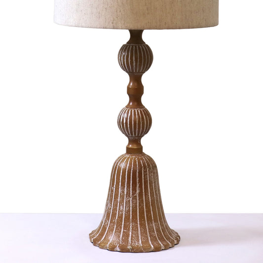 Table lamp with fabric shade