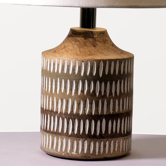 Wooden Carved Table lamp Base