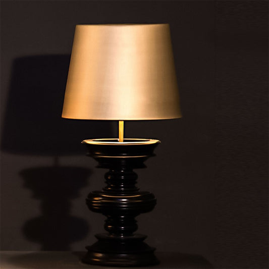 Oka Desk Lamp with brass lamp shade