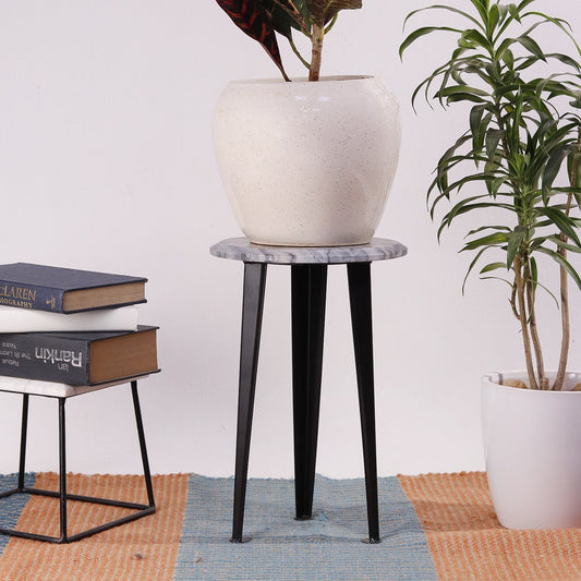Monochrome Perfection Plant Stand outdoor
