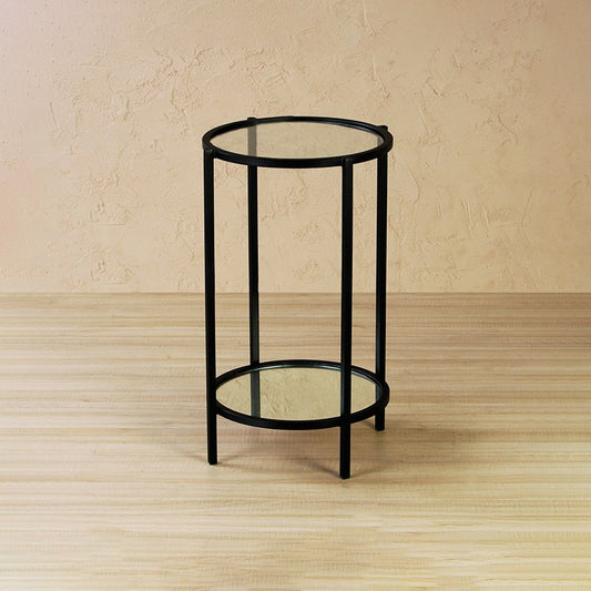 Round side table for sofa and bed