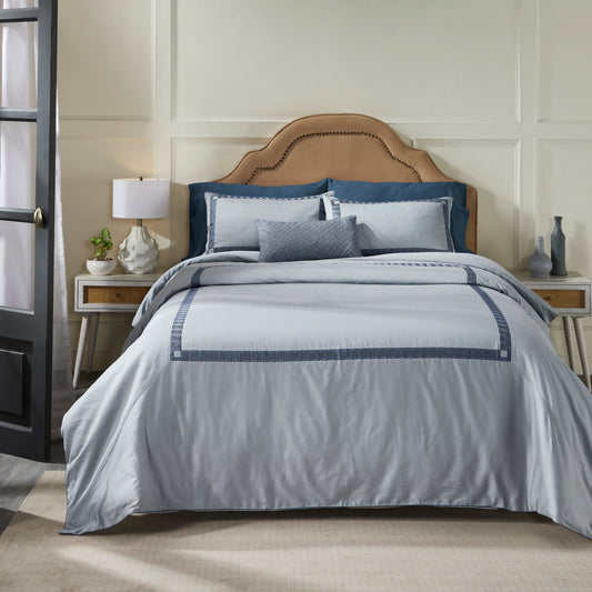 MOONLIGHT EMBROIDERED DUVET COVER SET