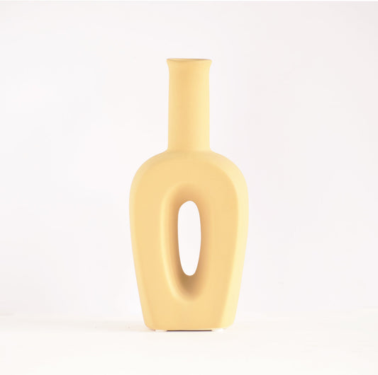 ginger colour ceramic vase