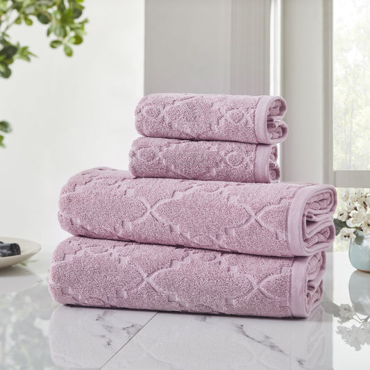 Zephyr pink towel set for gift