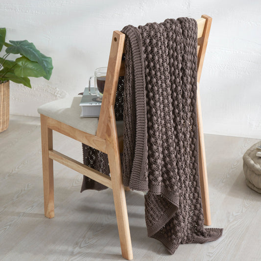 Serpentine Knitted throw blanket for Sofa