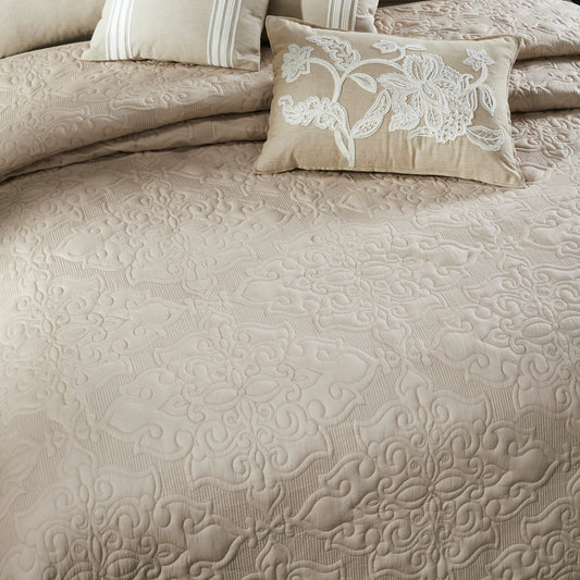 GRAPEVINE EMBROIDERED BEDDING SET (6 PIECE SET)