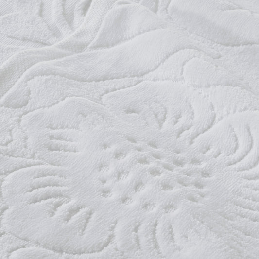 Close view of white microfiber towel