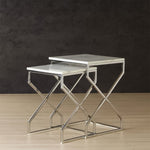 Melbourne Nesting Table with marble top