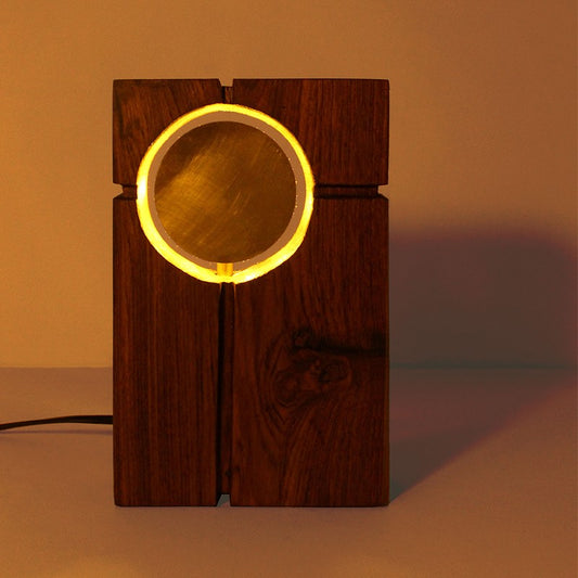 Vartula Wooden Lamp | Grandfather Table Lamp