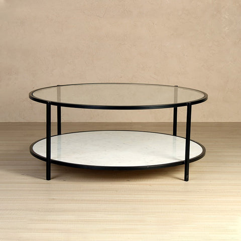 Clayton Round Glass Table