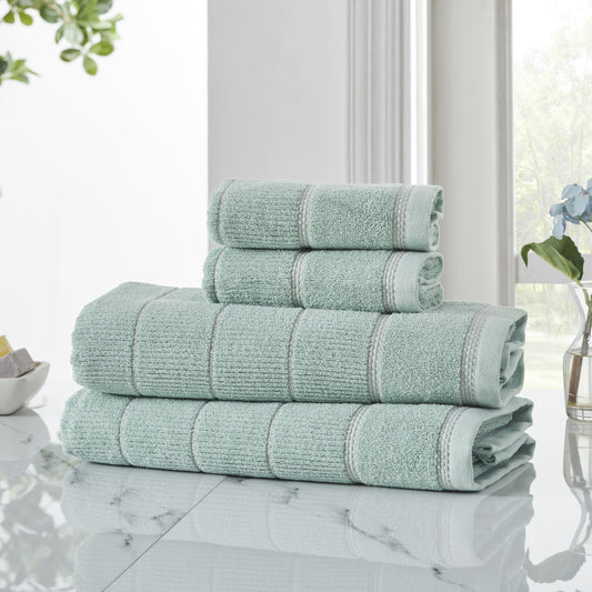 Cameo green color towel sets