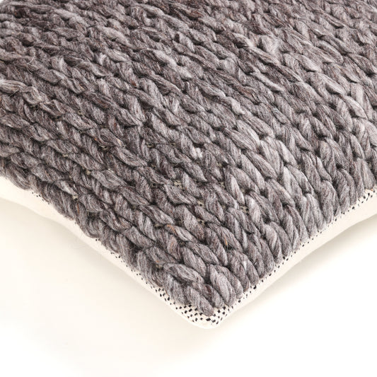 Grey colour cushion cover 