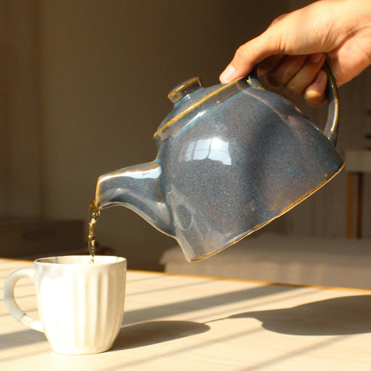 Midnight Tea Kettle | Byora Homes | Midnight Blue | Stoneware Ceramic