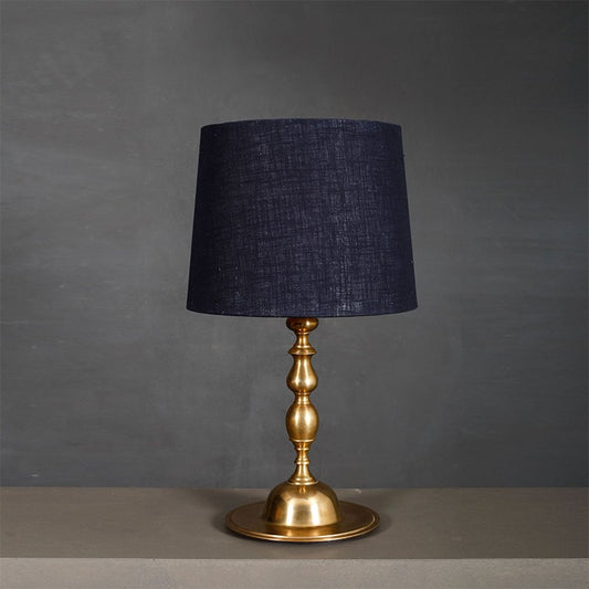 Alter Table Lamp for Bedroom | Bedside Lamp with Antique Brass Finish
