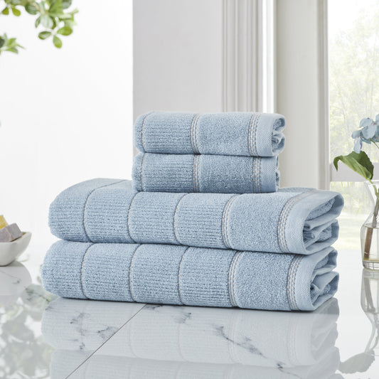 Sterling blue towel set of four